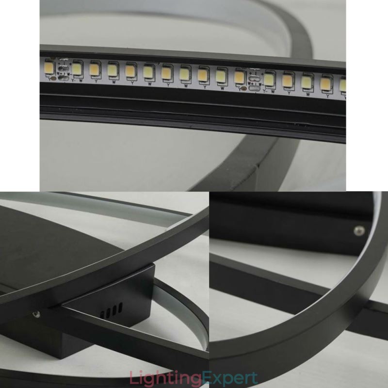 Modern Oval Flush Mount Ceiling Light Acrylic Decorative Light Fixture