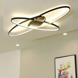 Modern Oval Flush Mount Ceiling Light Acrylic Decorative Light Fixture