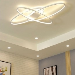 Modern Oval Flush Mount Ceiling Light Acrylic Decorative Light Fixture