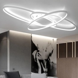 Modern Oval Flush Mount Ceiling Light Acrylic Decorative Light Fixture