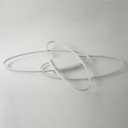Modern Oval Flush Mount Ceiling Light Acrylic Decorative Light Fixture