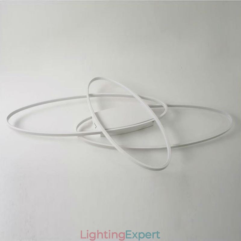 Modern Oval Flush Mount Ceiling Light Acrylic Decorative Light Fixture