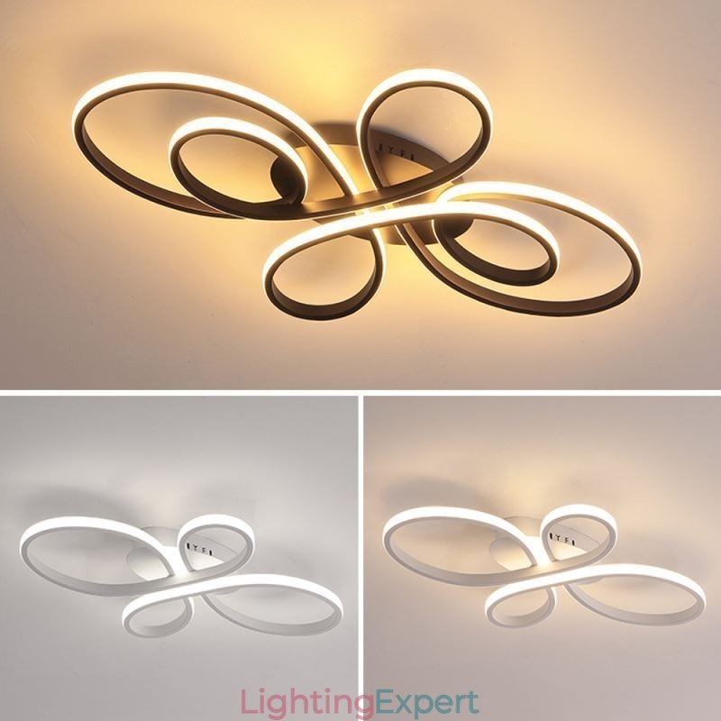Modern Flush Mount Ceiling Light Flower Design Decorative Lighting