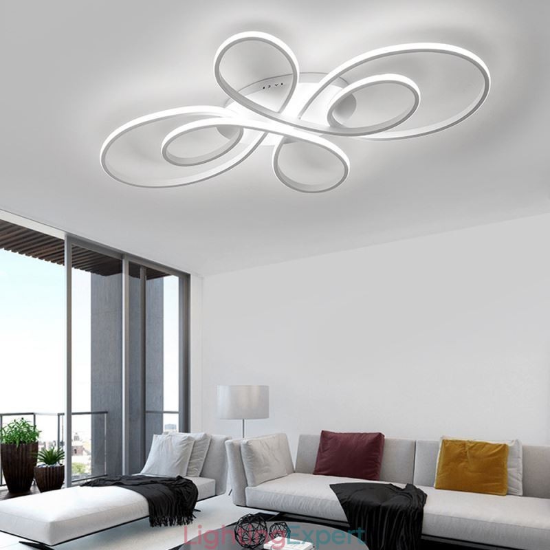 Modern Flush Mount Ceiling Light Flower Design Decorative Lighting