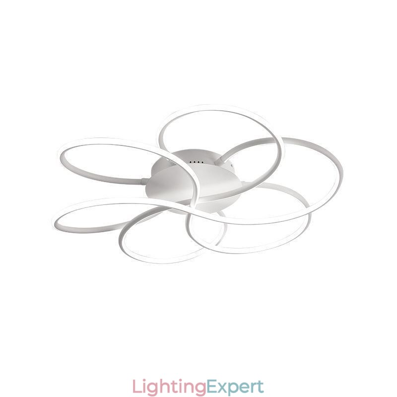 Linear Flush Mount Ceiling Light Modern Flower Design Light