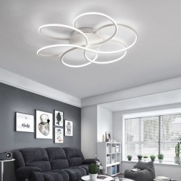 Linear Flush Mount Ceiling Light Modern Flower Design Light