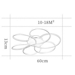 Linear Flush Mount Ceiling Light Modern Flower Design Light