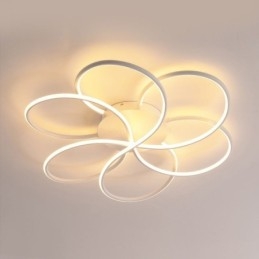 Linear Flush Mount Ceiling Light Modern Flower Design Light