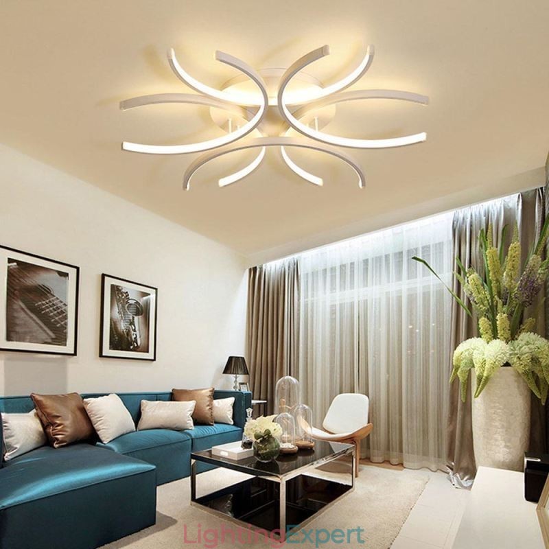 Modern Flush Mount Ceiling Light Silica Gel Decoration Light