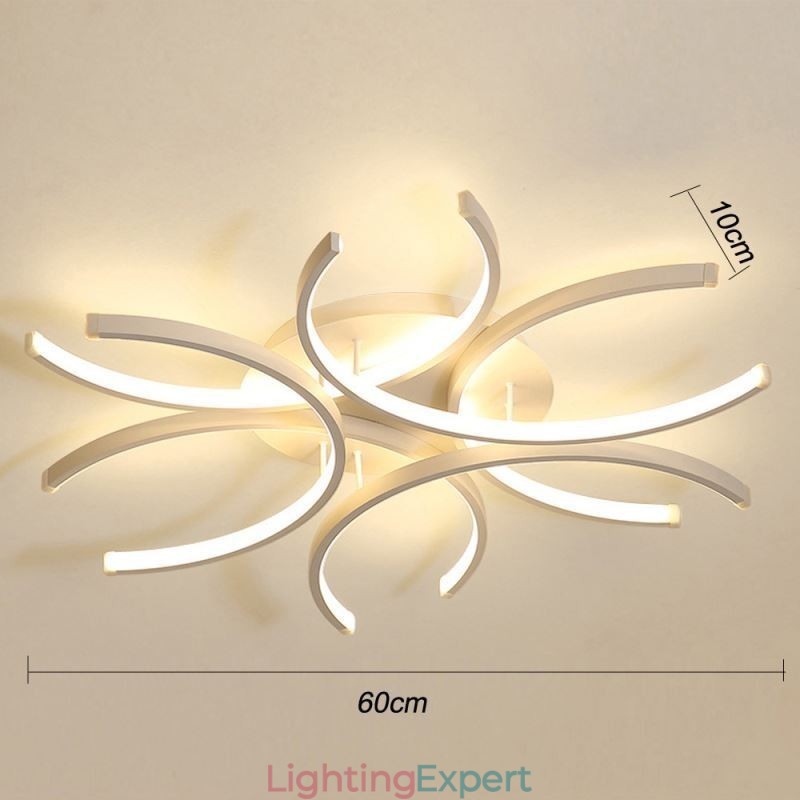 Modern Flush Mount Ceiling Light Silica Gel Decoration Light