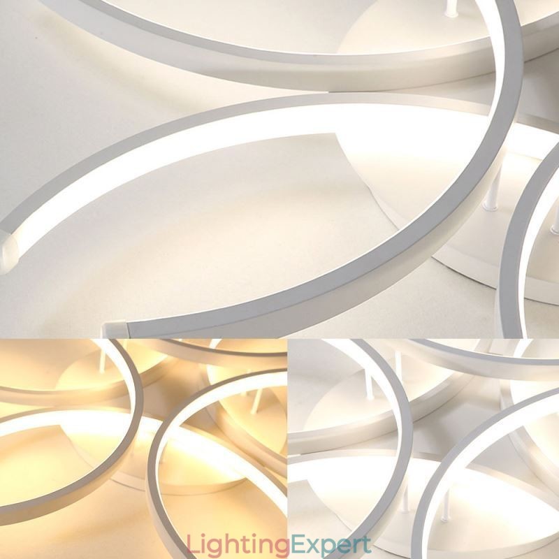 Modern Flush Mount Ceiling Light Silica Gel Decoration Light