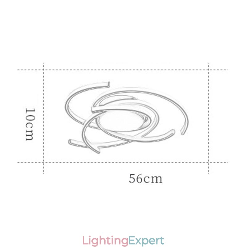 Modern Acrylic Flush Mount Ceiling Light Creative Decoration Lighting