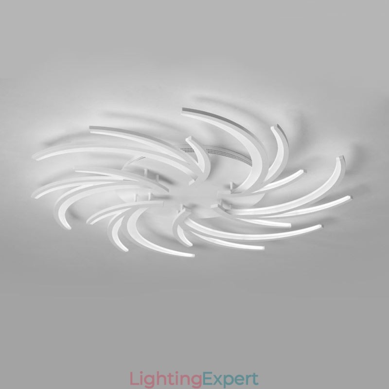 Modern Windmill Flush Mount Ceiling Light Irregular Decoration Lighting