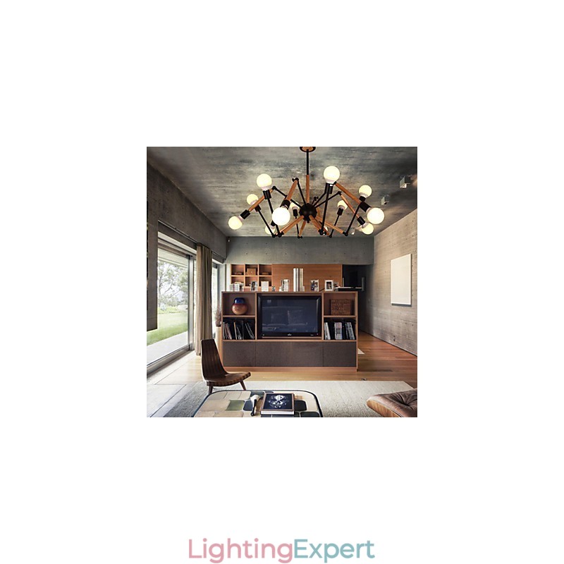 Chandelier Mini Style Modern Contemporary Metal