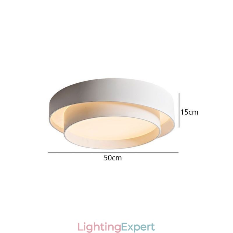 Contemporary Flush Mount Circular Ceiling Light