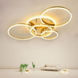 Halo Ring Flush Mount Modern Acrylic Ceiling Light
