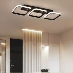 Modern Minimalist Flush Mount Acrylic Square Frame Ceiling Light
