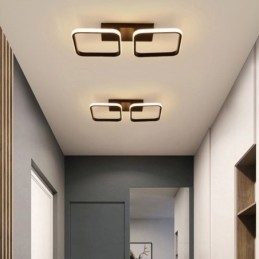 Modern Minimalist Flush Mount Acrylic Square Frame Ceiling Light