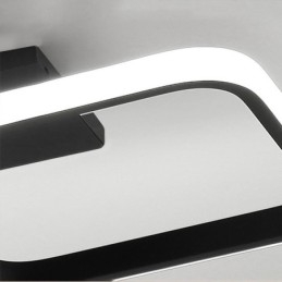 Modern Minimalist Flush Mount Acrylic Square Frame Ceiling Light