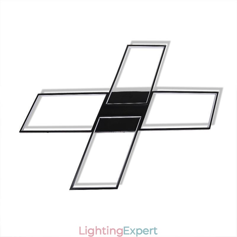 X Shaped Flush Mount Minimalist Acrylic Ceiling Light