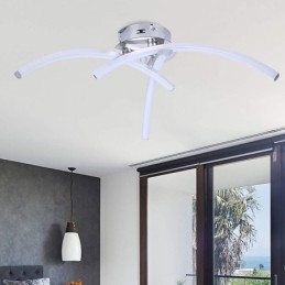 Simple Flush Mount Arc Shaped Acrylic Cross Ceiling Light