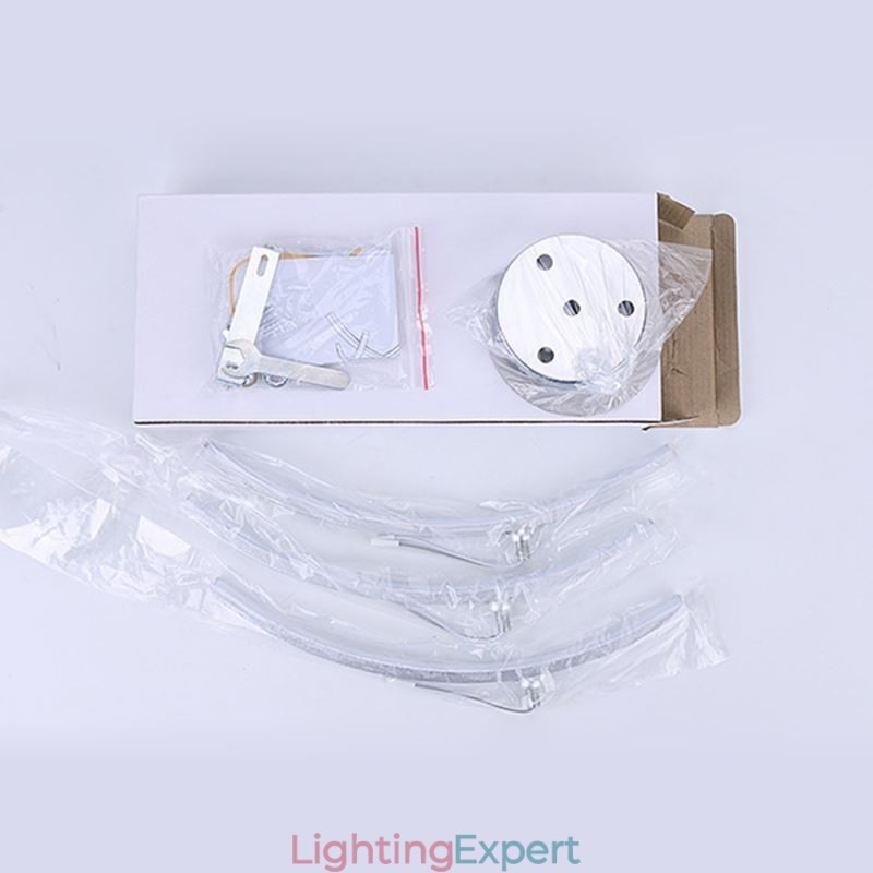Simple Flush Mount Arc Shaped Acrylic Cross Ceiling Light