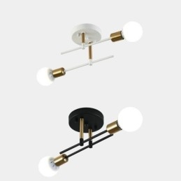 Simple Magic Beans Flush Mount Crossed Ceiling Light