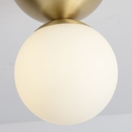 Nordic Brass Mini Flush Mount Ceiling Light Foyer Lighting