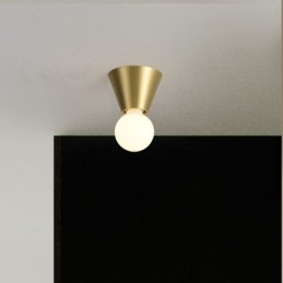 Nordic Brass Mini Flush Mount Ceiling Light