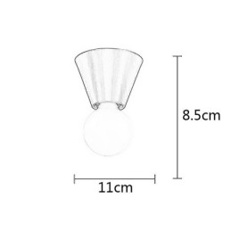 Nordic Brass Mini Flush Mount Ceiling Light