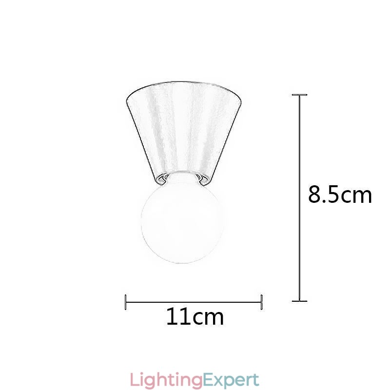 Nordic Brass Mini Flush Mount Ceiling Light