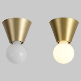 Nordic Brass Mini Flush Mount Ceiling Light