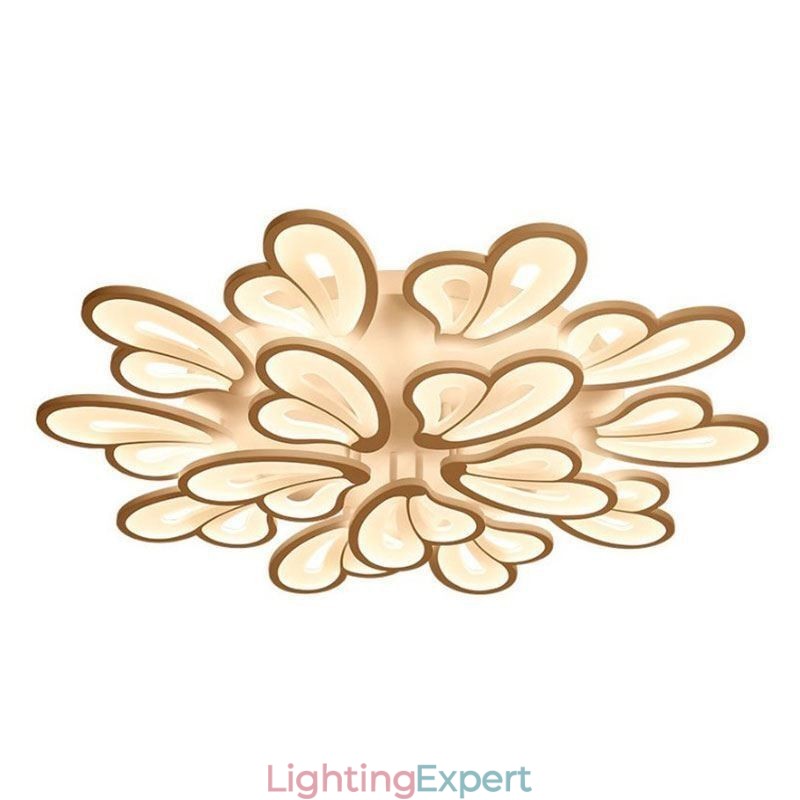 Modern Simple Flush Mount Acrylic Petal Shape Ceiling Light