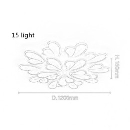 Modern Simple Flush Mount Acrylic Petal Shape Ceiling Light