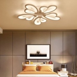 Modern Simple Flush Mount Acrylic Petal Shape Ceiling Light