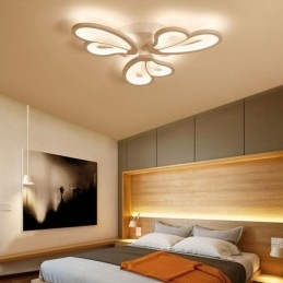 Modern Simple Flush Mount Acrylic Petal Shape Ceiling Light