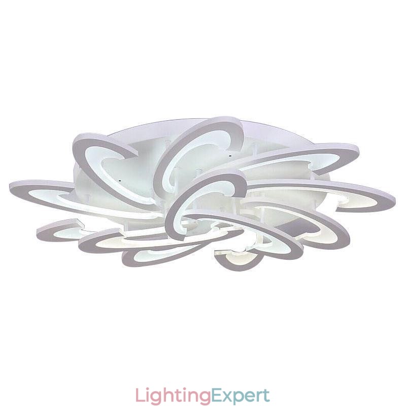 Modern Simple Flush Mount Acrylic Windmill Ceiling Light
