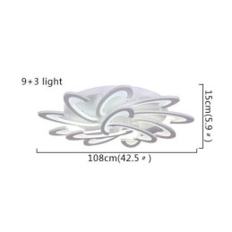 Modern Simple Flush Mount Acrylic Windmill Ceiling Light