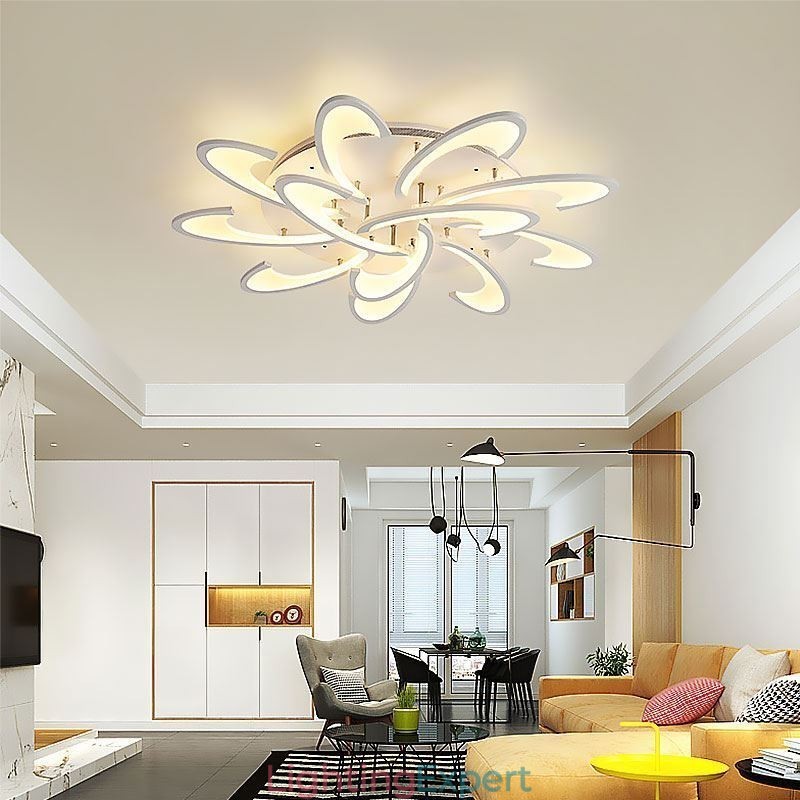 Modern Simple Flush Mount Acrylic Windmill Ceiling Light
