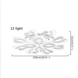Modern Simple Flush Mount Acrylic Heart Shape Ceiling Light
