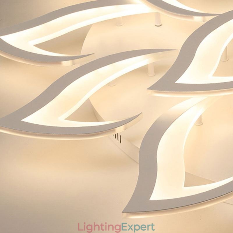 Modern Simple Flush Mount Acrylic Sunflower Shaped Ceiling Light
