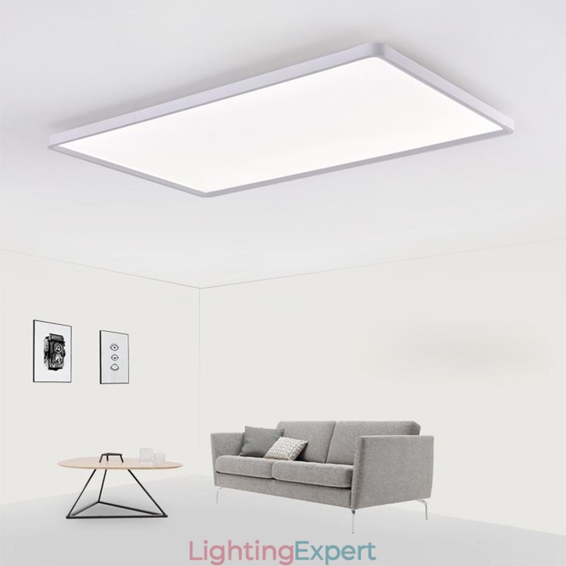 Nordic Panel Light Flush Mount Super Thin Lamp White Ceiling Light