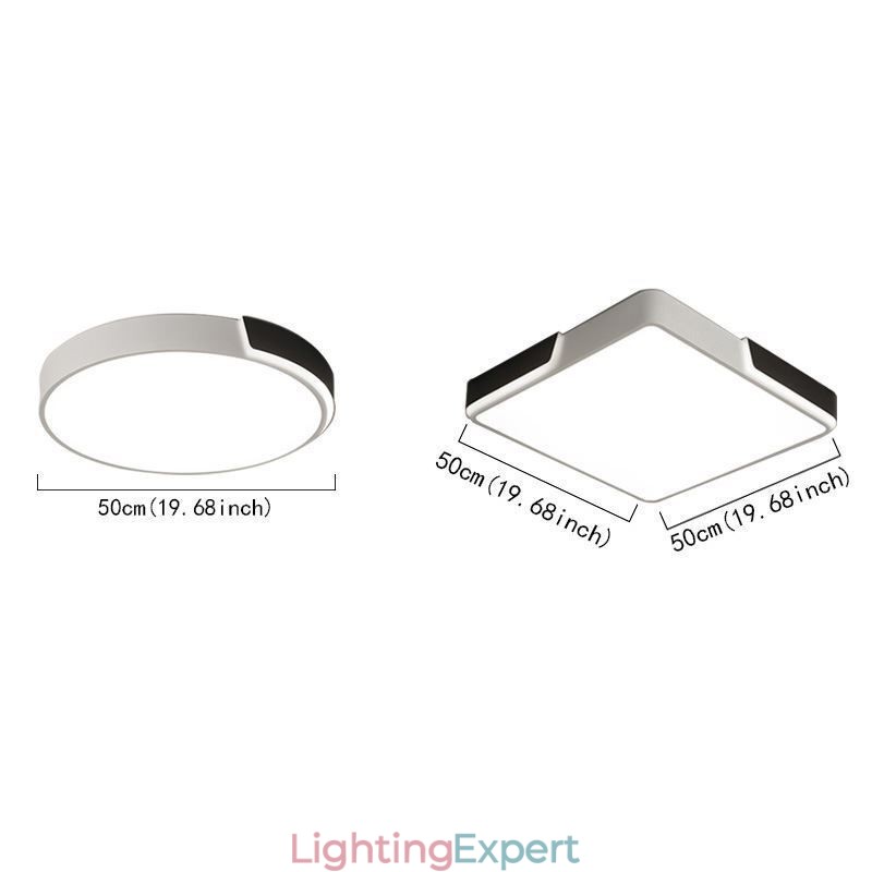 Modern Simple Flush Mount Circular Ceiling Light