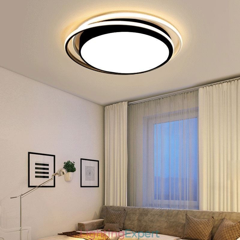 Modern Simple Flush Mount Geometric Ceiling Light Square Frame Lamp Light