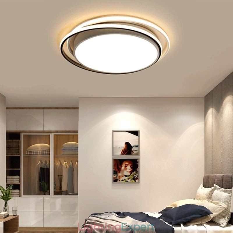 Modern Simple Flush Mount Geometric Ceiling Light Square Frame Lamp Light