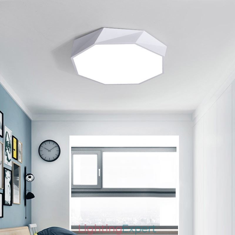 Modern Flush Mount Special Octagon Design Ceiling Light Ultra Thin Lamp Light