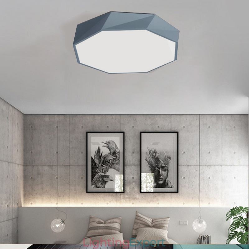 Modern Flush Mount Special Octagon Design Ceiling Light Ultra Thin Lamp Light