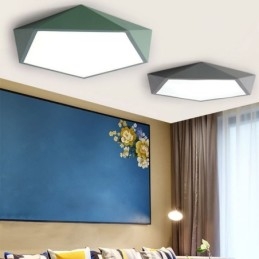 Modern Flush Mount Diamond Design Ceiling Light Ultra Thin Home Lighting Light
