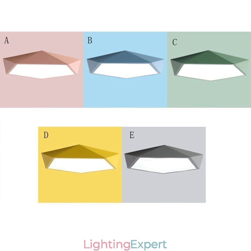 Modern Flush Mount Diamond Design Ceiling Light Ultra Thin Home Lighting Light