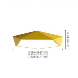 Modern Flush Mount Diamond Design Ceiling Light Ultra Thin Home Lighting Light